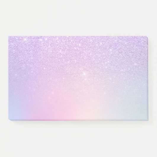 Elegant modern, stijlvol meisje ombre paarse glitt post-it® notes (Voorkant)