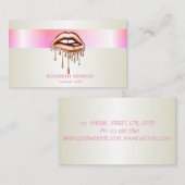 Elegant modern, stijlvol, metalen druppelaar visitekaartje (Voorkant / Achterkant)