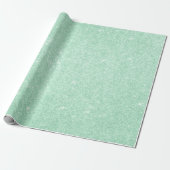 Elegant modern stijlvol mint-groen glitter cadeaupapier (Uitgerold)
