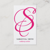 Elegant modern stijlvol monogram visitekaartje (Voorkant)