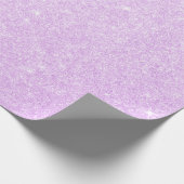 Elegant modern, stijlvol paars glitter cadeaupapier (Hoek)