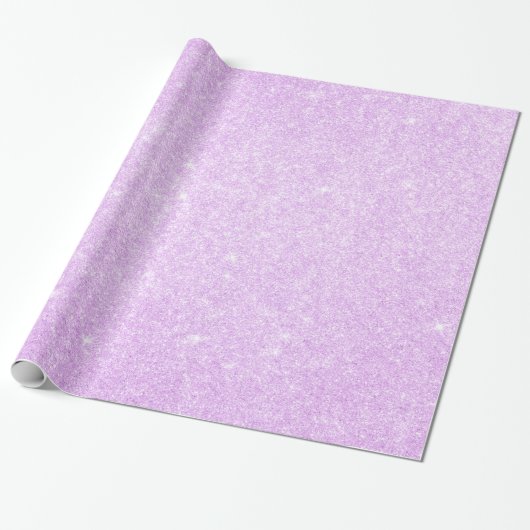 Elegant modern, stijlvol paars glitter cadeaupapier (Uitgerold)
