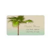 Elegant modern Stijlvol, palm Etiket (Voorkant)