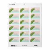 Elegant Modern Stijlvol, Palmbladeren Etiket (Full Sheet)