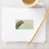 Elegant modern, stijlvol, palmbladeren etiket (Insitu)