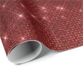 Elegant modern, stijlvol rood glitter cadeaupapier (Rol Hoek)
