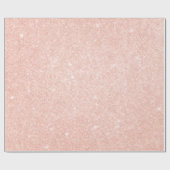 Elegant modern, stijlvol roos goud glitter cadeaupapier (Vlak)