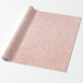 Elegant modern, stijlvol roos goud glitter cadeaupapier (Uitgerold)