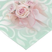 Elegant modern, stijlvol, Roos Korte Tafelloper (Hoek)