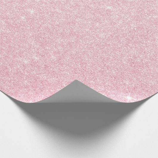 Elegant modern stijlvol roze roze roze goud glitte cadeaupapier (Hoek)