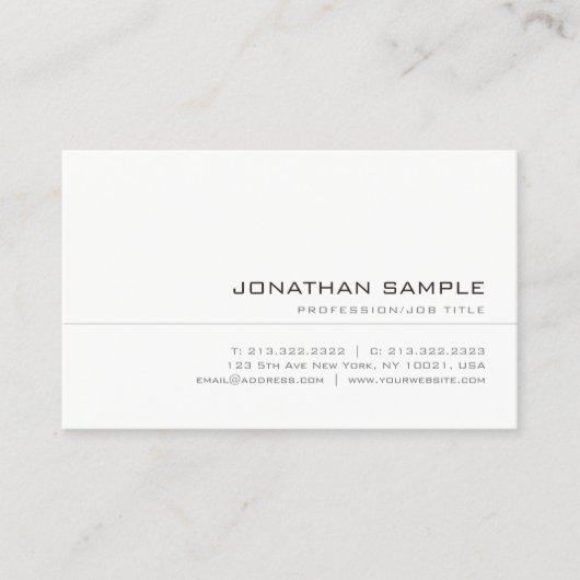 Elegant modern, stijlvol, stijlvol, stijlvol, stij visitekaartje (Voorkant)