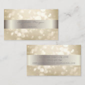 Elegant modern Stijlvol Stripe Bokeh Visitekaartje (Voorkant / Achterkant)