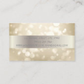 Elegant modern Stijlvol Stripe Bokeh Visitekaartje (Achterkant)