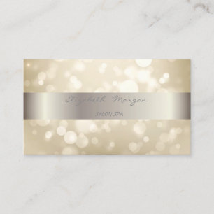 Elegant modern Stijlvol Stripe Bokeh Visitekaartje
