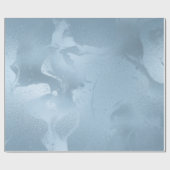 Elegant modern, stijlvol, vers blauw marmer cadeaupapier (Vlak)