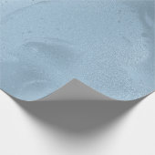 Elegant modern, stijlvol, vers blauw marmer cadeaupapier (Hoek)