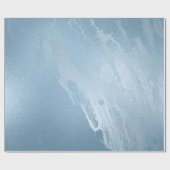 Elegant modern, stijlvol, vers blauw marmer cadeaupapier (Vlak)