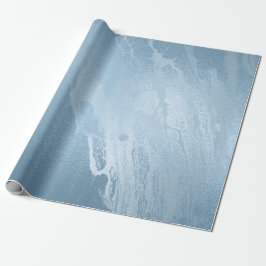 Elegant modern, stijlvol, vers blauw marmer cadeaupapier