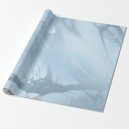 Elegant modern, stijlvol, vers blauw marmer cadeaupapier