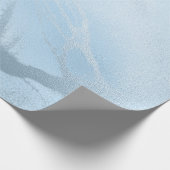 Elegant modern, stijlvol, vers blauw marmer cadeaupapier (Hoek)