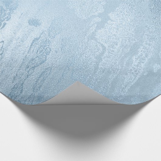 Elegant modern, stijlvol, vers blauw marmer cadeaupapier (Hoek)