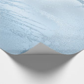 Elegant modern, stijlvol, vers blauw marmer cadeaupapier (Hoek)