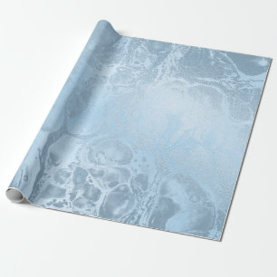 Elegant modern, stijlvol, vers blauw marmer cadeaupapier