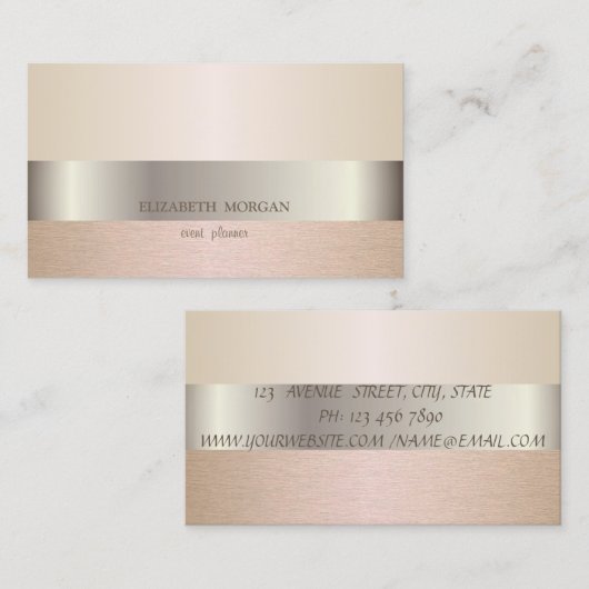 Elegant modern Stijlvol Visitekaartje (Voorkant / Achterkant)