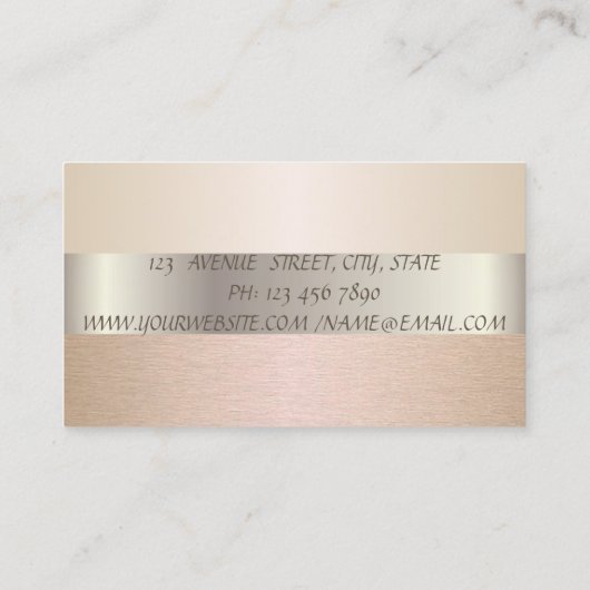 Elegant modern Stijlvol Visitekaartje (Achterkant)