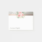 Elegant modern, stijlvol, Waterverf bloemen Post-it® Notes (Voorkant)