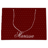 Elegant Modern Stijlvolle Naam Aangepast Groot Cadeauzakje (Voorkant)