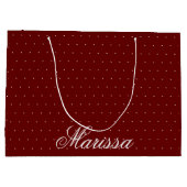 Elegant Modern Stijlvolle Naam Aangepast Groot Cadeauzakje (Achterkant)