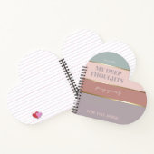 Elegant Modern stoffig Roos Gold Pocket Notitieboe Notitieboek (Binnen)