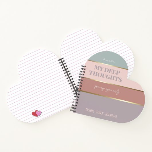 Elegant Modern stoffig Roos Gold Pocket Notitieboe Notitieboek (Binnen)