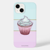 Elegant Modern Striped, Cupcake Case-Mate iPhone Case (Achterkant)