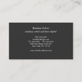 Elegant modern Striped FAUX Gold Foil en Roze Visitekaartje (Achterkant)