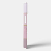 Elegant Modern Striped, Lashes C Case-Mate iPhone Case (Achterkant / Rechts)