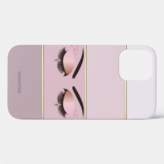 Elegant Modern Striped, Lashes Case-Mate iPhone Case (Achterkant (horizontaal))