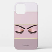 Elegant Modern Striped, Lashes Case-Mate iPhone Case (Achterkant)