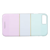 Elegant Modern Striped, Ombre-Personalized Case-Mate iPhone Case (Achterkant (Horizontaal))