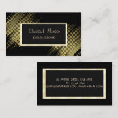 Elegant Modern Stripes, Gold Lijst Jewelry Designe Visitekaartje (Voorkant / Achterkant)