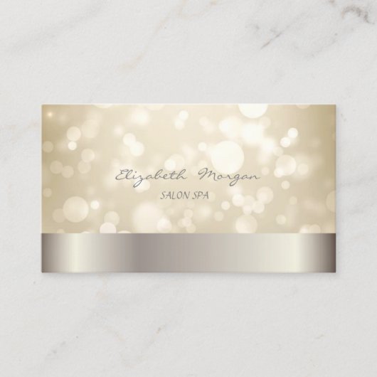 Elegant Modern Stylish Bokeh Visitekaartje (Voorkant)