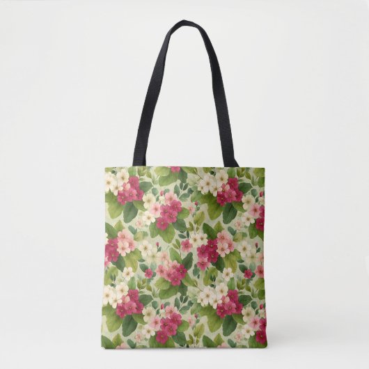 Elegant Modern Stylish Botanical Wildflower Tote Bag (Voorkant)