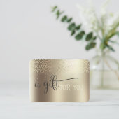 Elegant Modern Stylish Gold Confetti  Kortingskaartje (Staand voorkant)