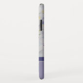 Elegant Modern Sweet Peas Monogram Naam Case-Mate iPhone Case (Achterkant/rechts)