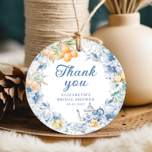 Elegant Modern Tea Party Bedankjes Labels