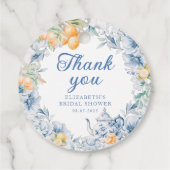 Elegant Modern Tea Party Bedankjes Labels (Achterkant)