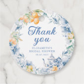 Elegant Modern Tea Party Bedankjes Labels (Voorkant)