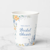 Elegant Modern Tea Party Vrijgezellenfeest Papieren Bekers (Achterkant)