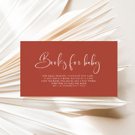 Elegant & Modern Terracotta Boek aanvraag kaart